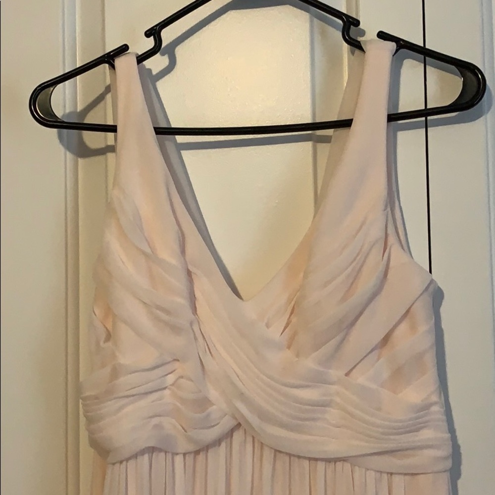David's Bridal Blush Pink Dress